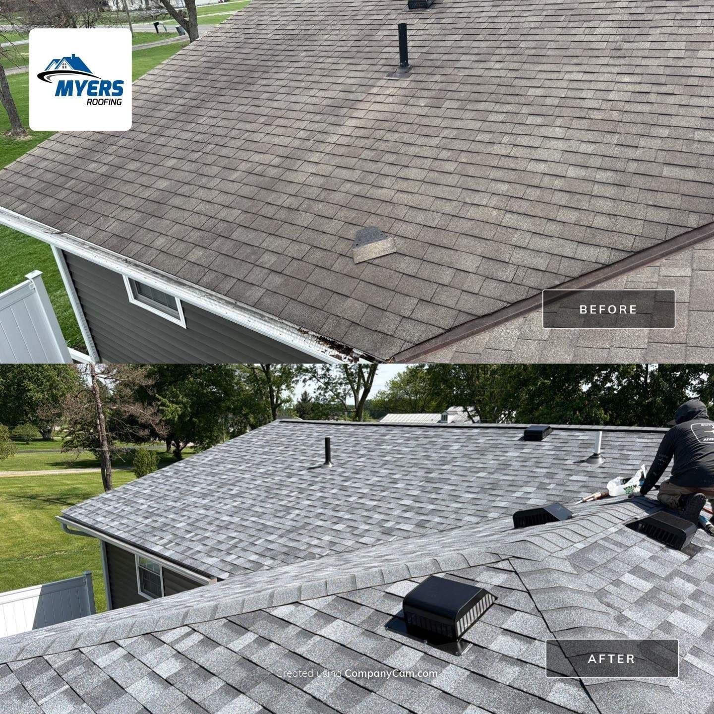 Project Full Roof Replacement in Marion Ohio with OC Duration Shingles image