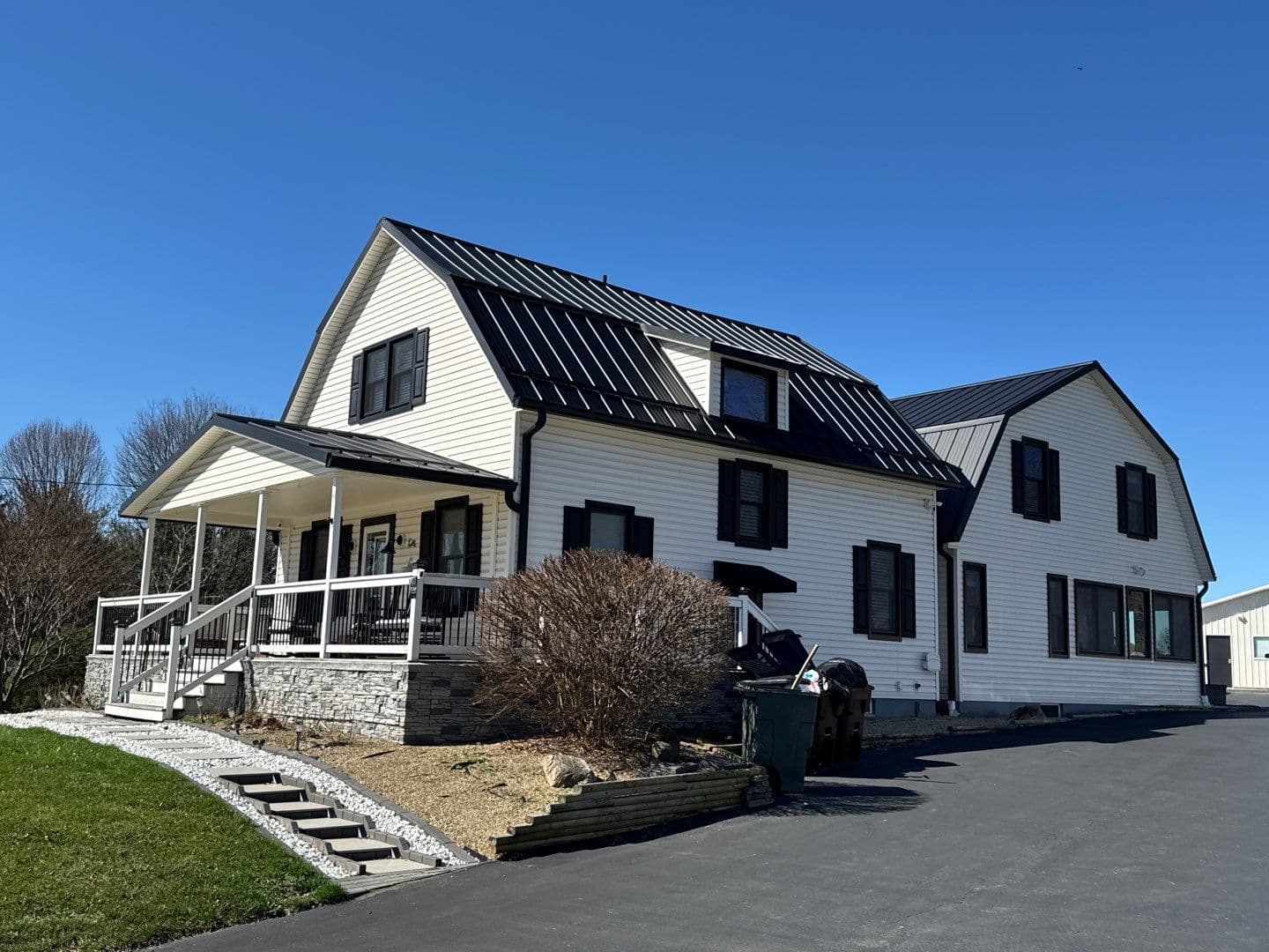 Project Black Metal Roof on Charming Farmhouse image